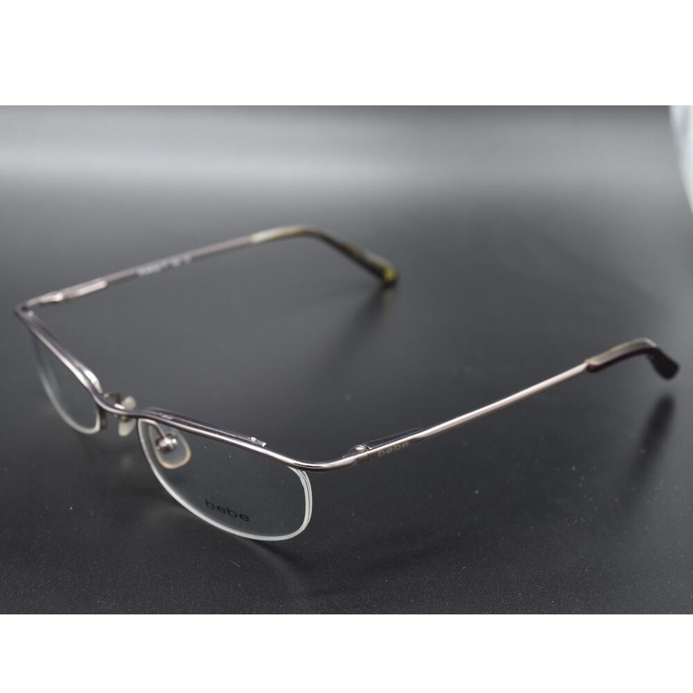 Bebe Tish Blushy Pink Eyeglasses Glasses Frame Only 52-20-140 Wire Oval Women's